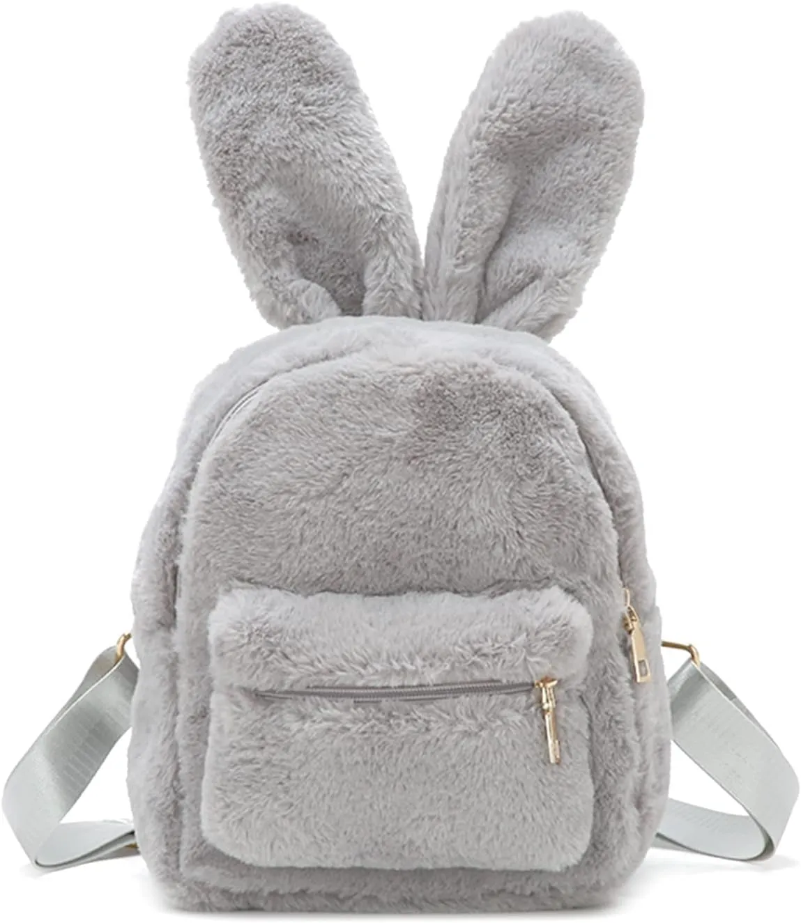 Lanpet Cute Bunny Backpacks for Women Rabbit Ears Backpack Fluffy Shoulder Bag Satchel
