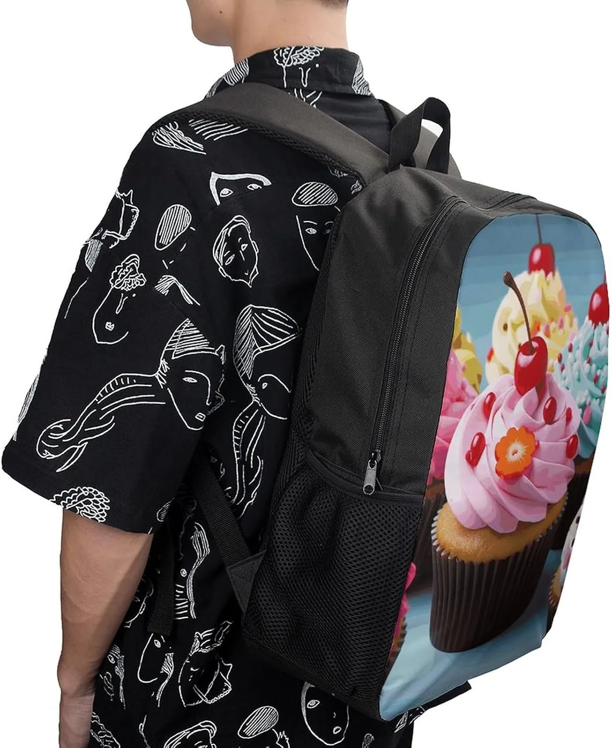 Laptop Backpack for Men Women Daypack Cupcake Computer Bag Travel Backpacks Laptop Bag