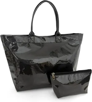 Large PVC Tote Bag Women'S Kraft Paper Carry All Bag Top Handle Clear Hobo Bag Blank Simple Plastic Totes Bag