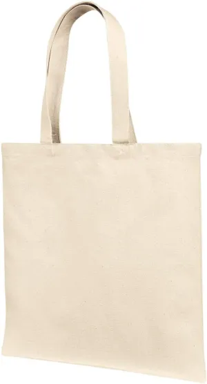 LB85113 12 oz., Cotton Canvas Tote Bag With Self Fabric Handles