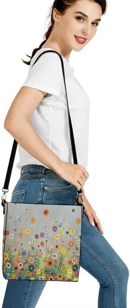 Leather Tote Bucket Bags for Women Trendy Satchels Work Travel Bag Cross Body Bag Purses with Adjustable Strap