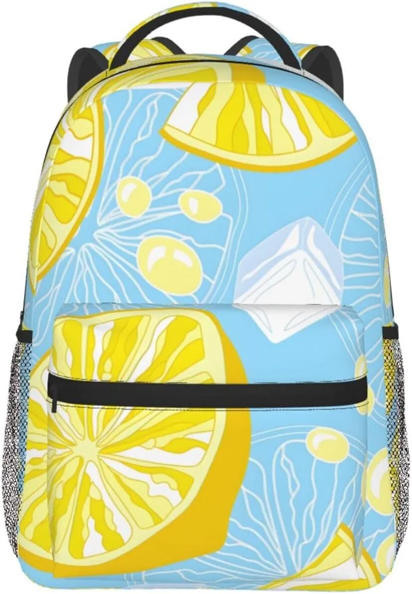 Lemon Travel Laptop Backpack Women Lightweight Backpack Adjustable College Backpack Fits 15.6 Inch Laptop Waterproof Travel Backpack for Work, Women, Men, Travel