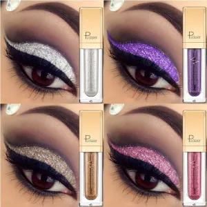Liquid Glitter Shimmer Waterproof Eyeshadow Metallic Pigment Eyes Makeup 18 Colors