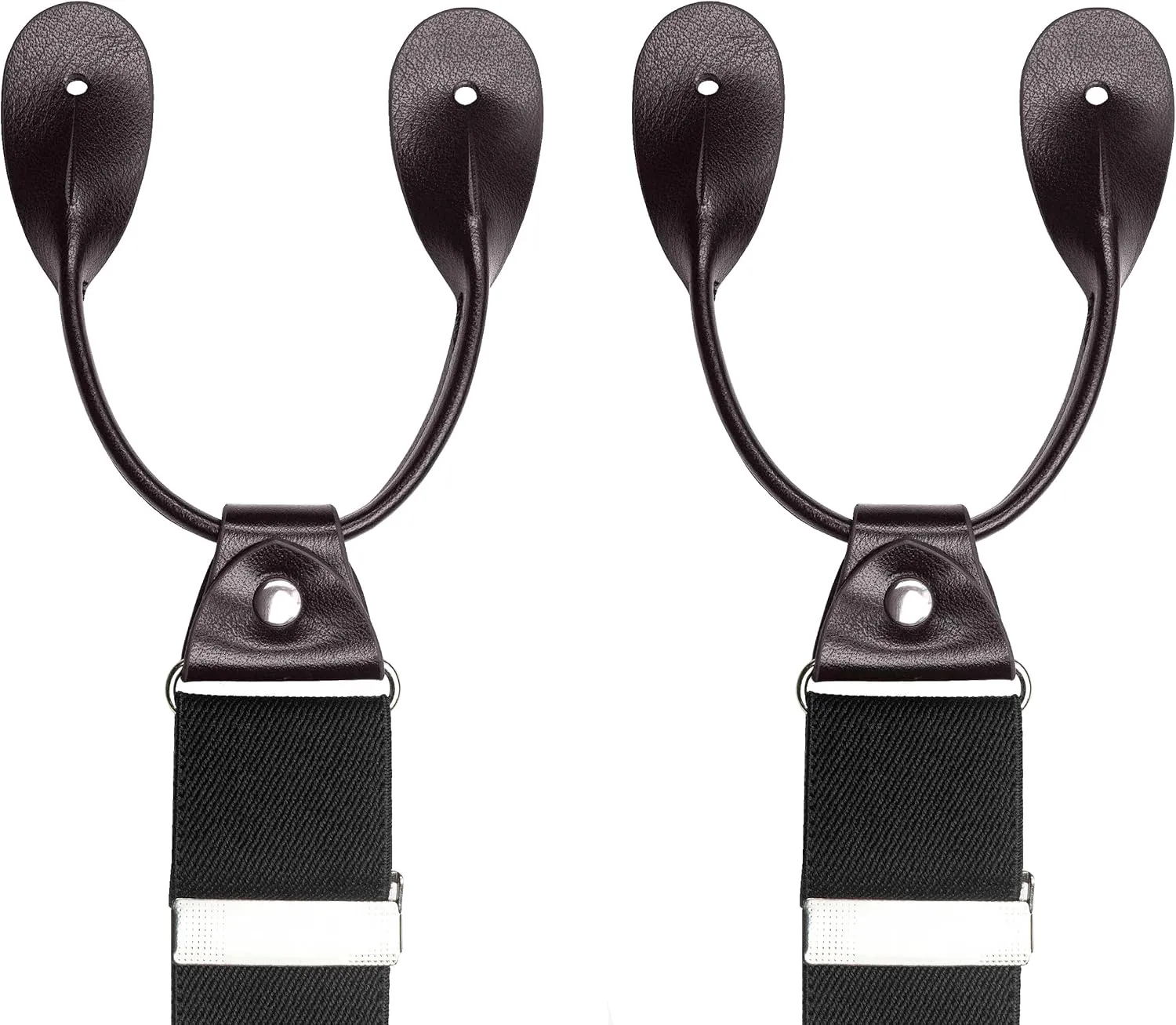 Mens 1.4 inches Wide with 6 Button End Elastic Adjustable Suspenders