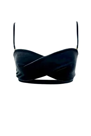 Navy Velour Convertible Bra