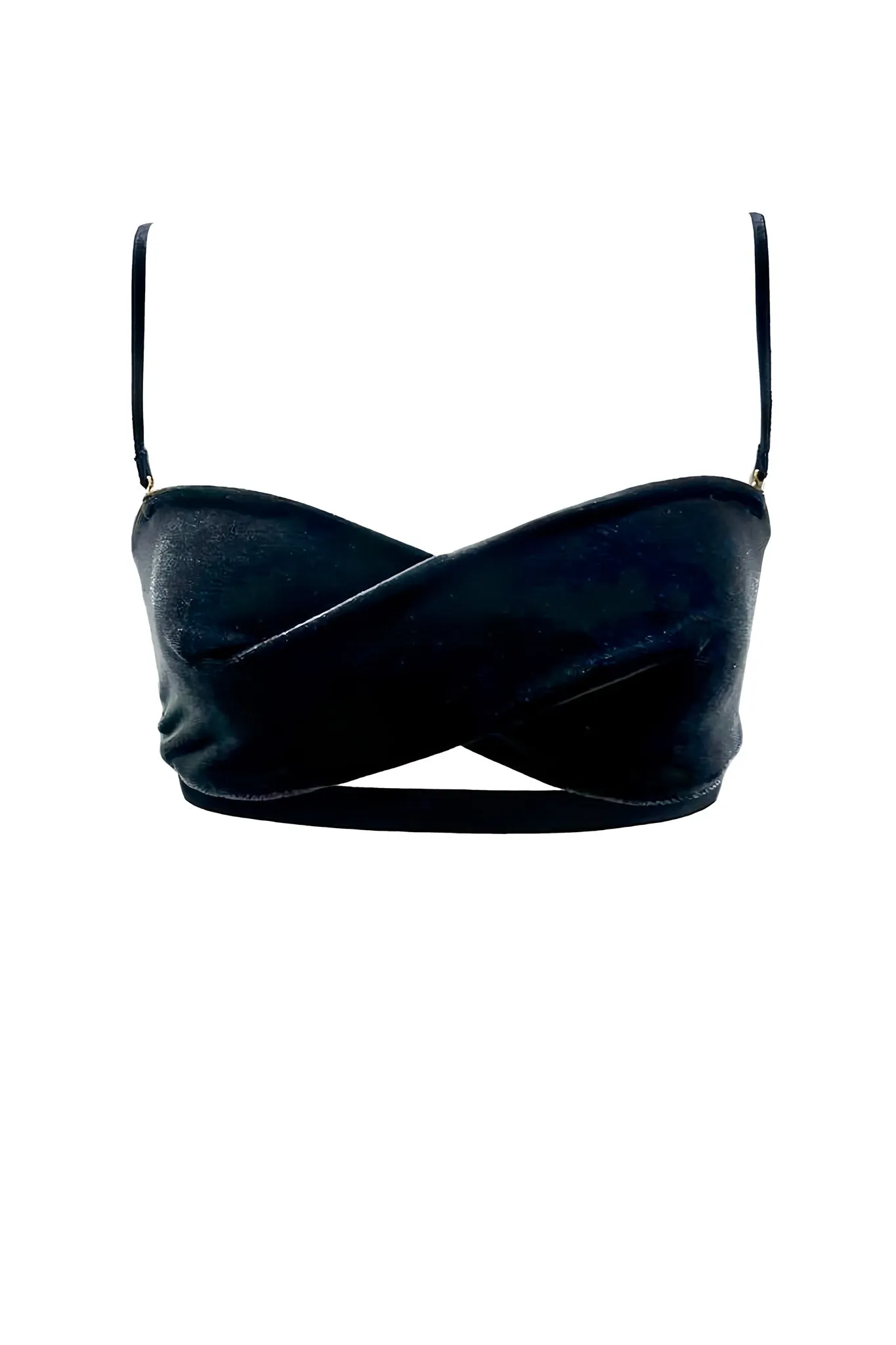 Navy Velour Convertible Bra