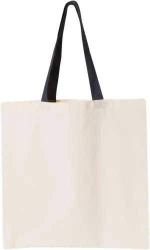OAD Contrasting Handles Tote OS NAVY