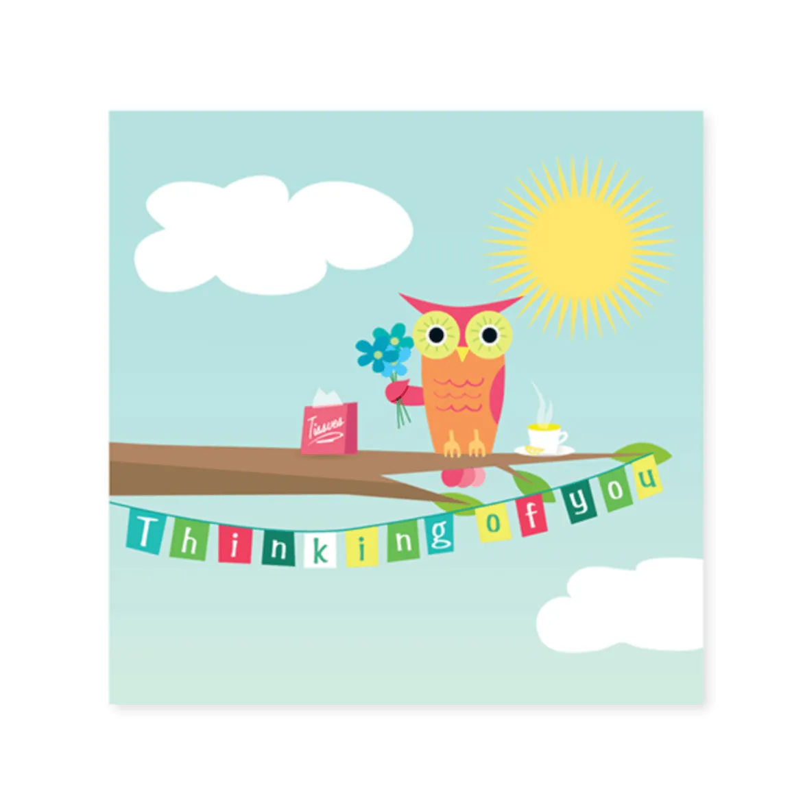 Owl Get Well Pop Up Card