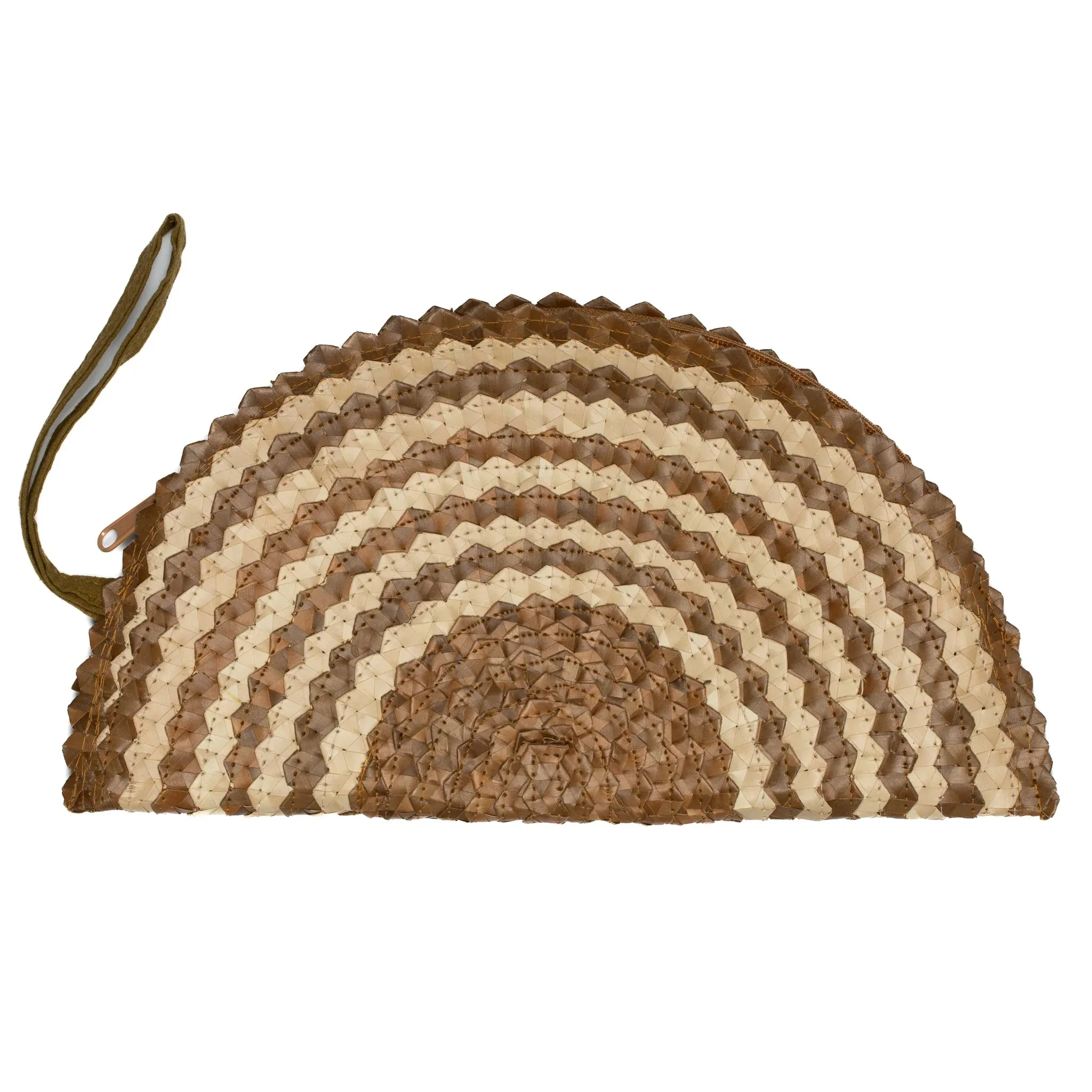 Pandan Leaf Half Moon Clutch
