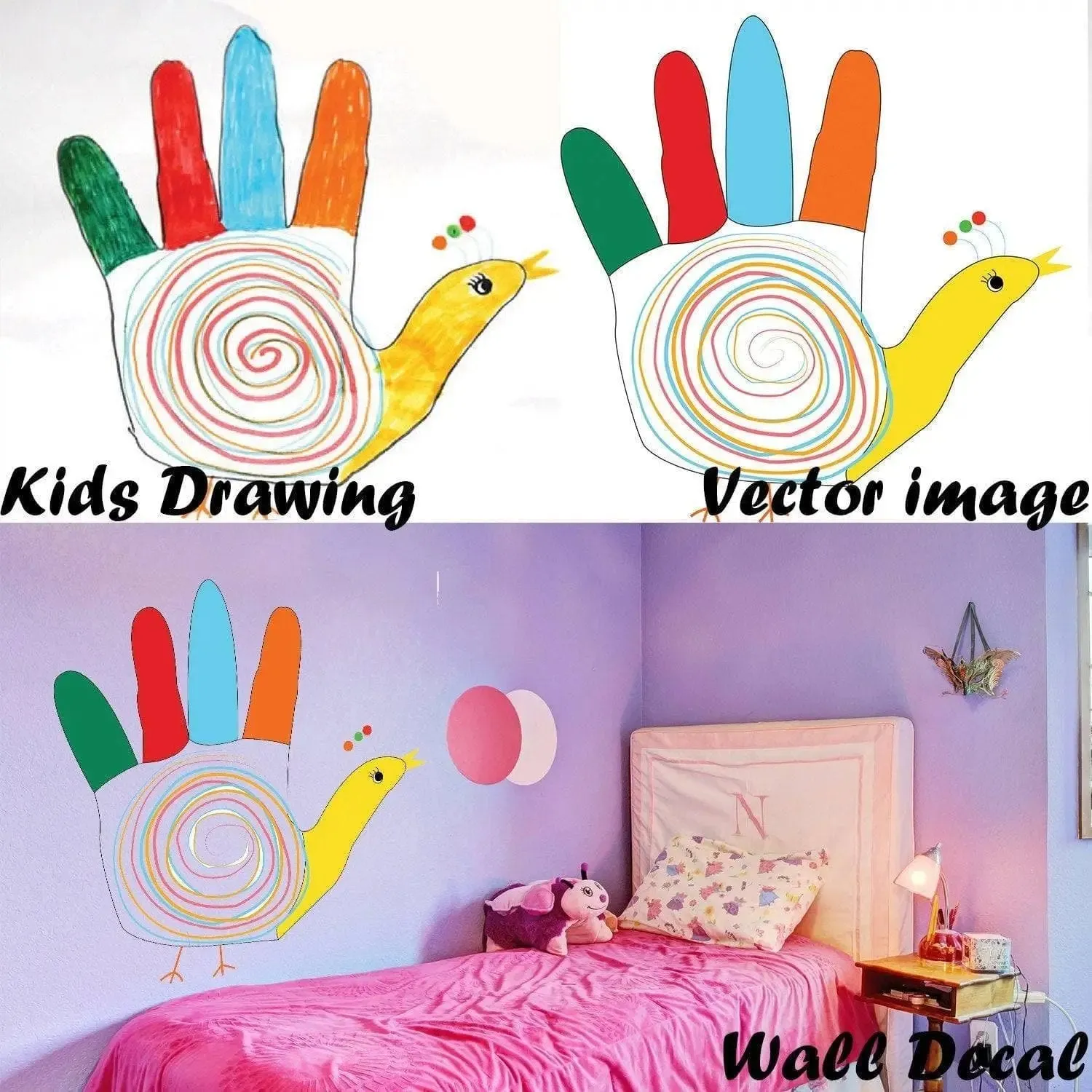 Personalized Custom Drawing Vinyl Stickers: Transform Your Space with Unique Art