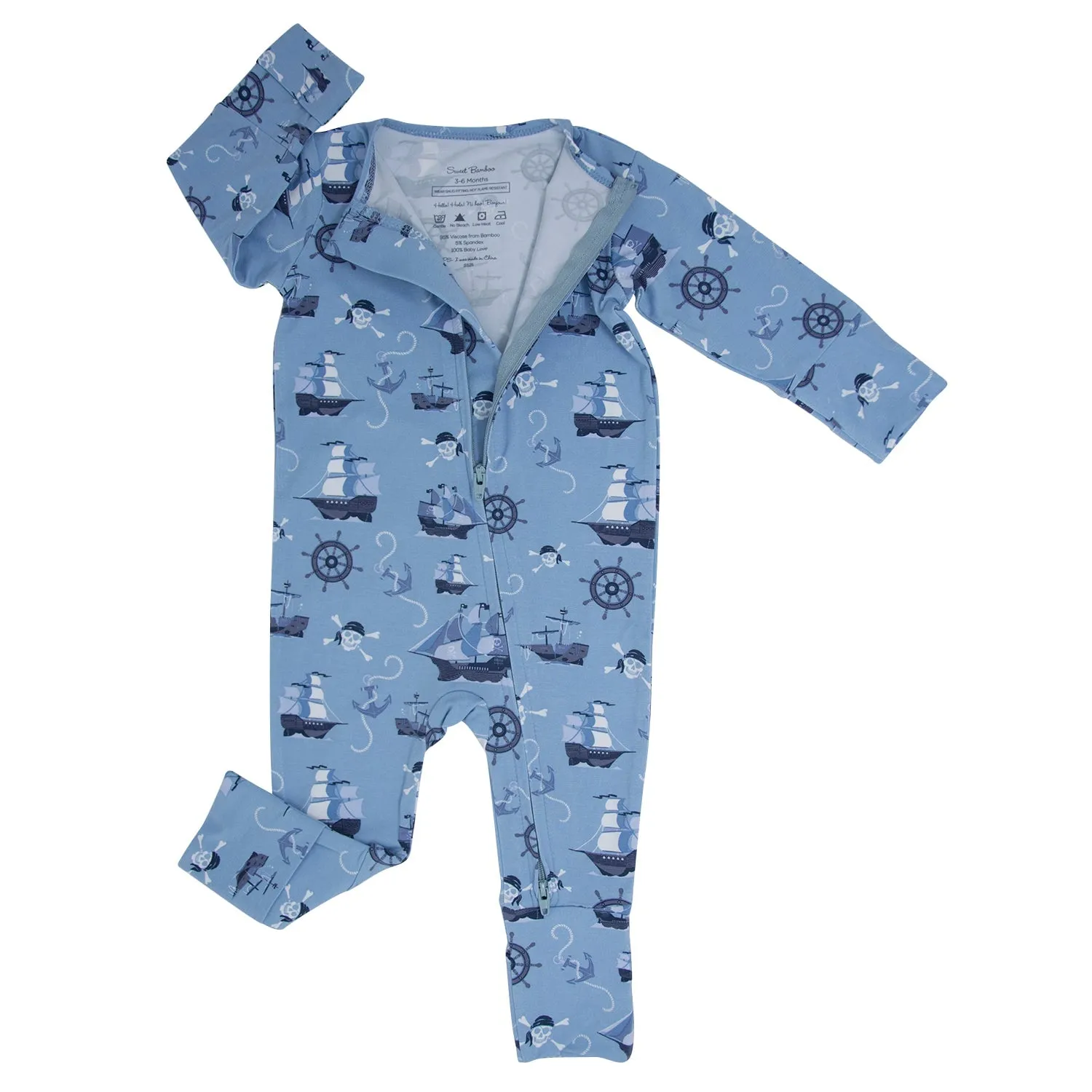 Pirate Ships Convertible Romper