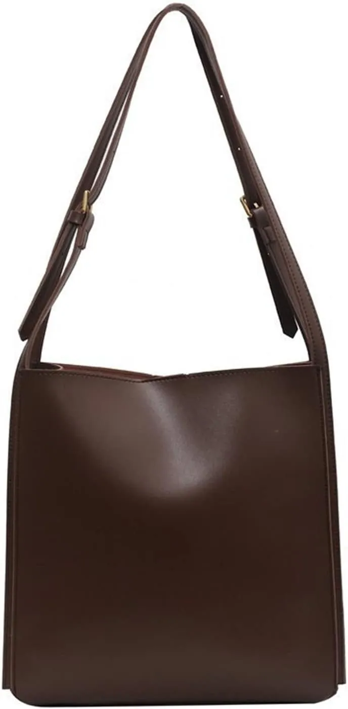 Quality Women Tote Bag Shoulder Leather Handbag Luxury Totes Large Capacity Solid Color Shopper Bag For Women