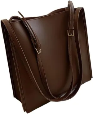 Quality Women Tote Bag Shoulder Leather Handbag Luxury Totes Large Capacity Solid Color Shopper Bag For Women