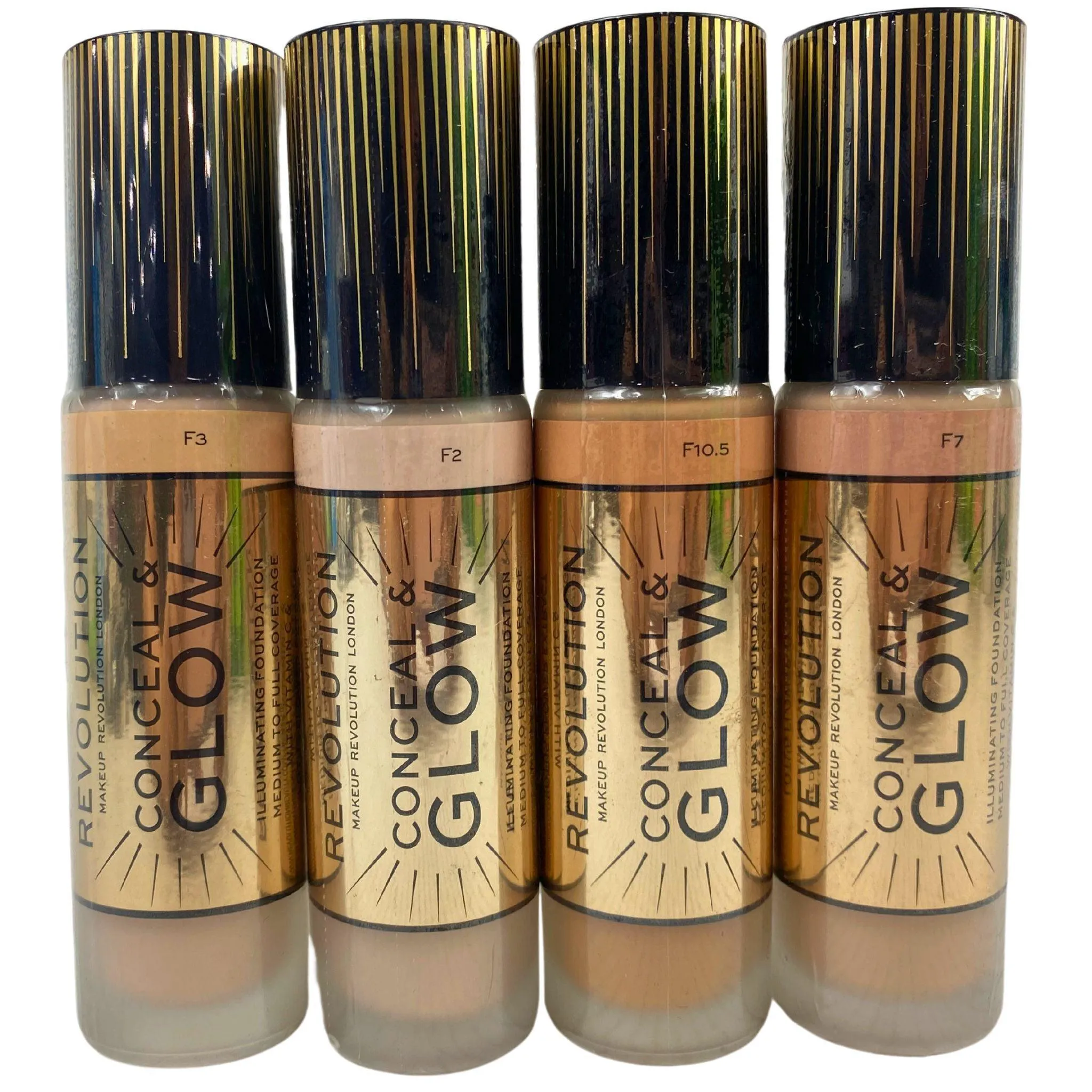 Revolution Conceal & Glow Illuminating Foundation Assorted Mix (50 Pcs Lot)