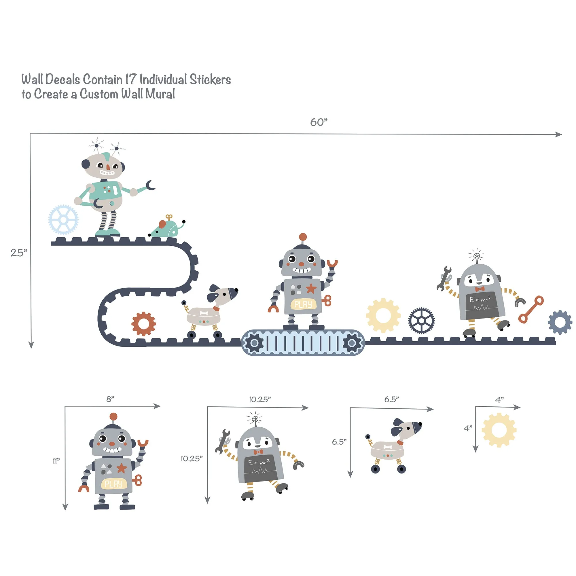 Robbie Robot Wall Decals