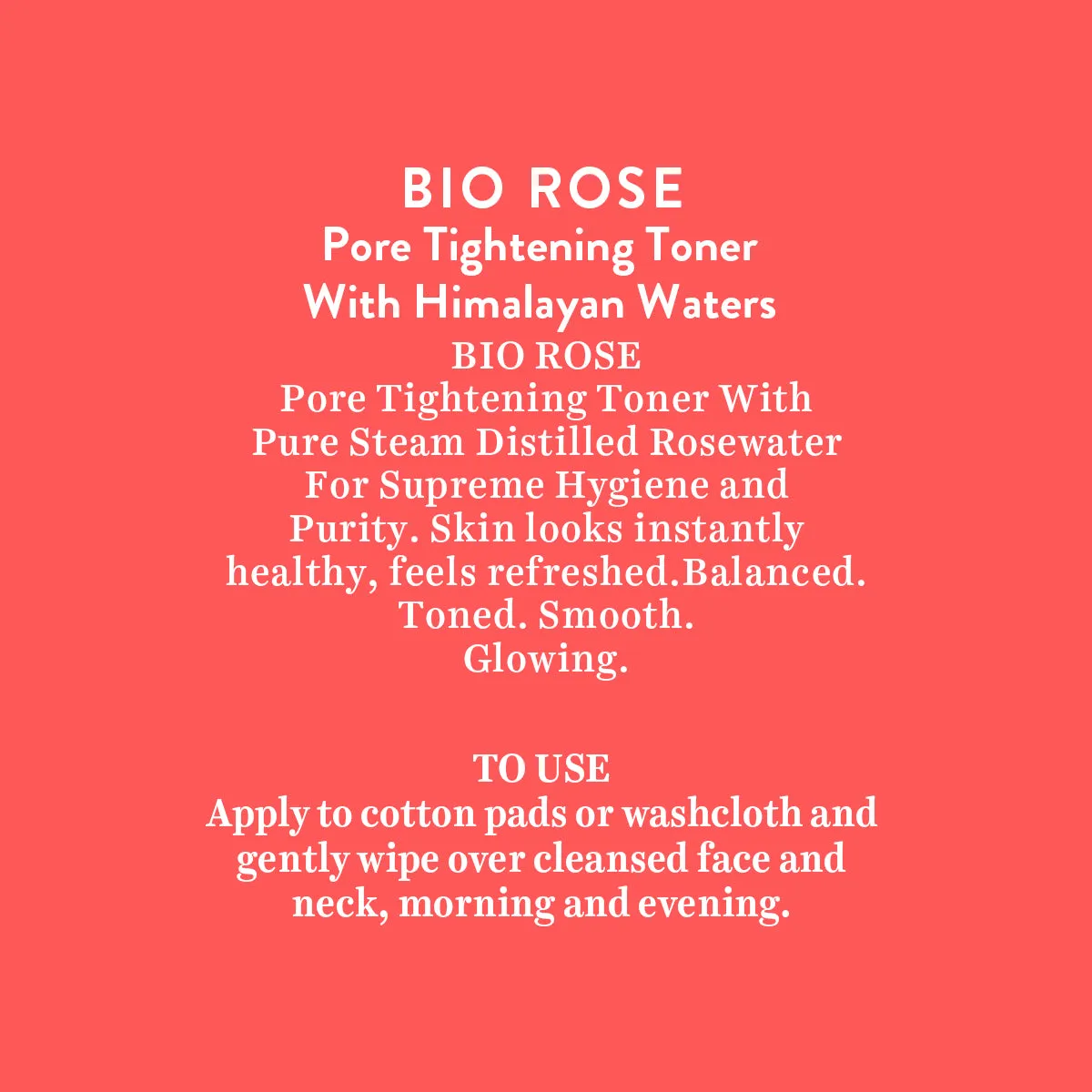 ROSE Pore Tightening Toner With Himalayan Waters120Ml