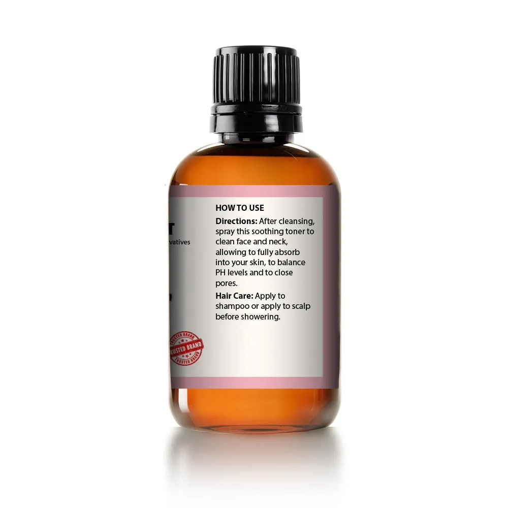 Rose Water Facial Toner Pure Natural Moroccan Rosewater Hydrosol Face Spray 4 oz by Mayan's Secret