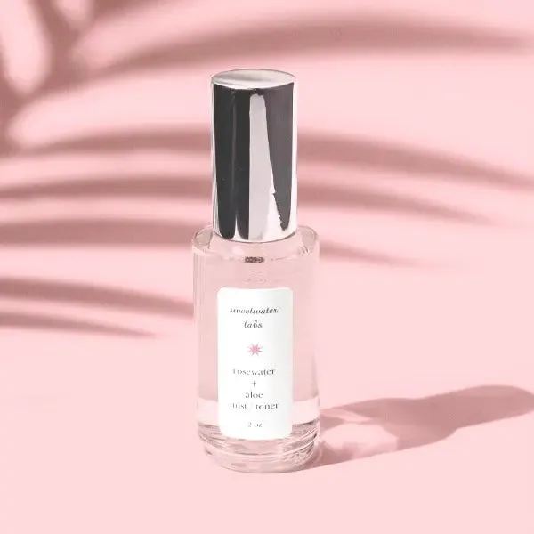 ROSEWATER   ALOE FACE TONER/MIST. Hydrates. Calms. Tones. Heals.