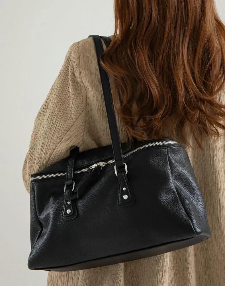 Rungion Soft Vegan Leather Tote Bags for Women Large Travel Shoulder Purse Casual Handbags Satchels for Shopping