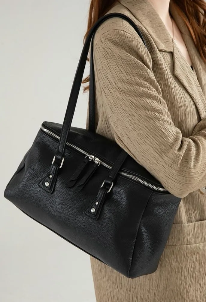 Rungion Soft Vegan Leather Tote Bags for Women Large Travel Shoulder Purse Casual Handbags Satchels for Shopping