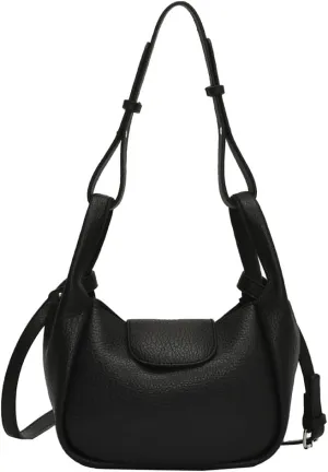 Rungion Womens Trendy Bucket Handbag Purse Small Vegan Leather Shoulder Crossbody Bag Cute Y2k Satchels 2Pcs