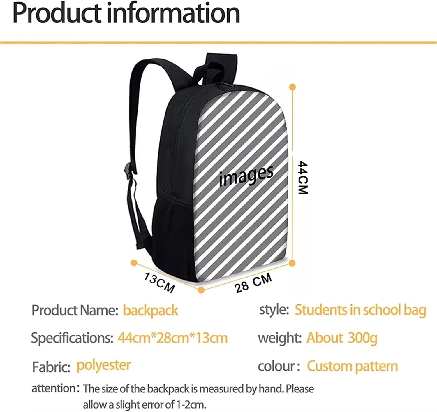 Running White Horse Print Backpack for Boys Girls Back to School Shoulder Bookbags, Insulated Thermal Lunch Totes, Cooler Water Bottle Sleeve, 3pcs/set