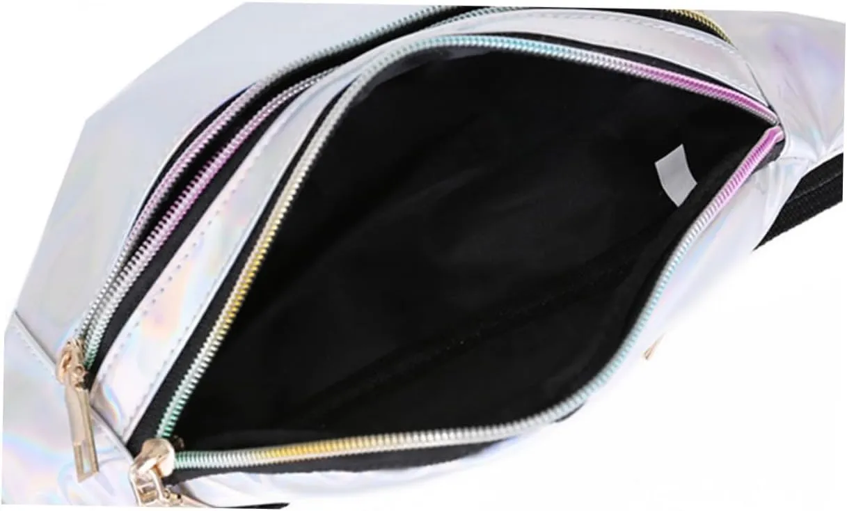 Shiny Crossbody Bag Waist Pouch -theft Bag Fashion Casual Perfect for Hiking Biking Dog Walking