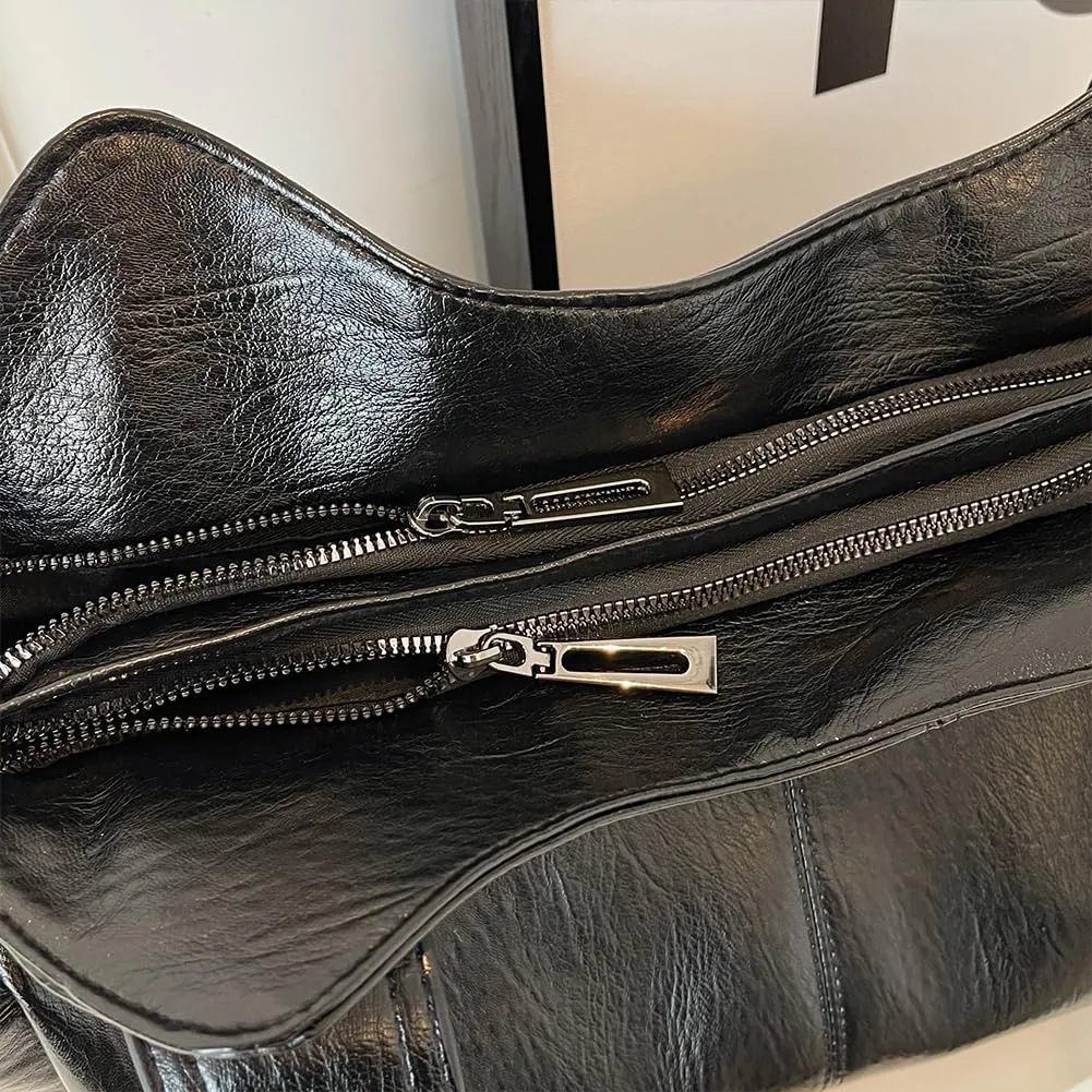 Shoulder Bags Vegan PU Leather Concealed Carry Purse for Women Crossbody Bag Multi Pockets Hobo Handbags