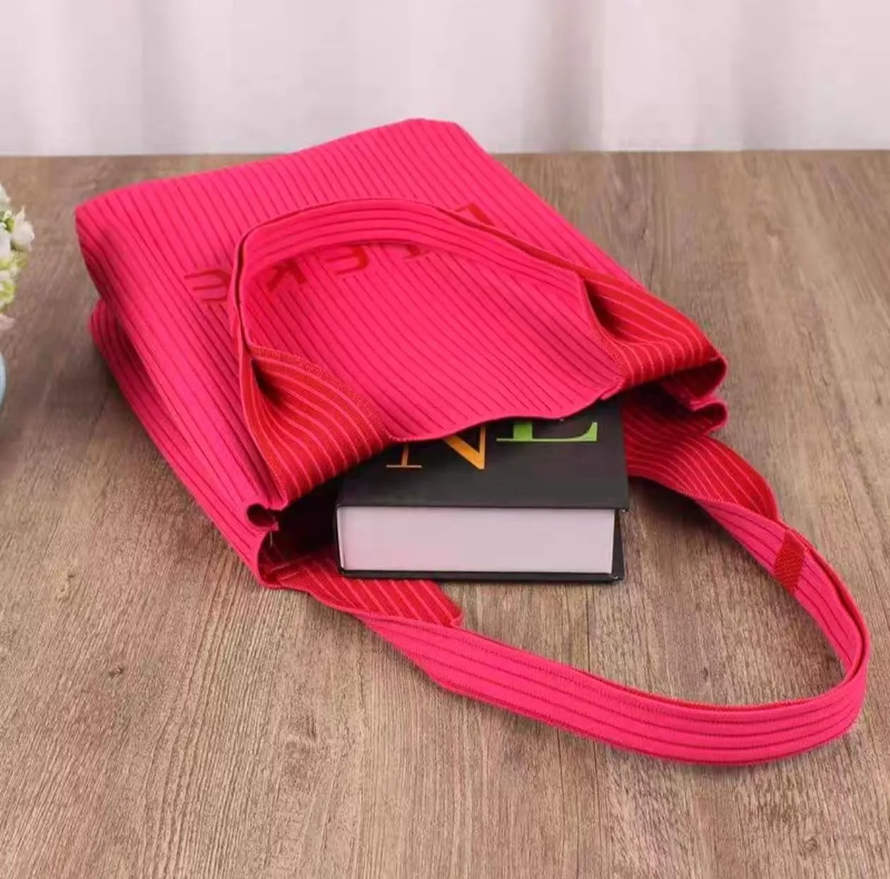 Slouchy Crochet Tote Bag Women Knit Hobo Bags Stripe Shoulder Bag CrossBody Purse Trendy Knitted Travel Satchels Handbag