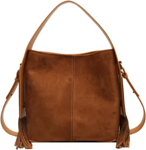 Slouchy Crossbody Bags Women Suede Satchels Underarm Shoulder Bag Purse Top-handle Travel Tote Handbag 2024