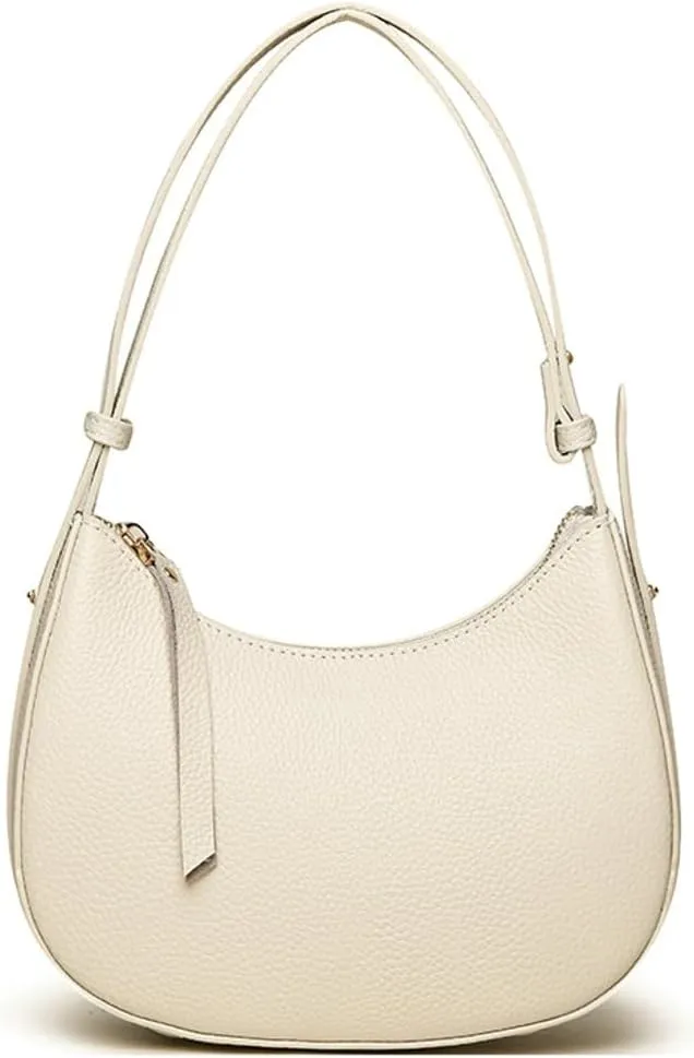 Slouchy PU Leather Crescent Shoulder Bag Women Hobo Bags Trendy Crossbody Purse Cute Satchels Top-handle Tote Handbag 2024
