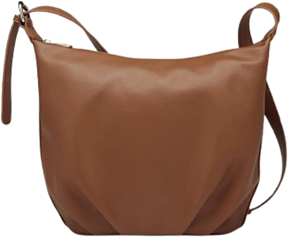 Slouchy PU Leather Crescent Shoulder Hobo Bags Women Trendy Crossbody Purse Satchels Travel Dumpling Bag Mini Tote Handbag