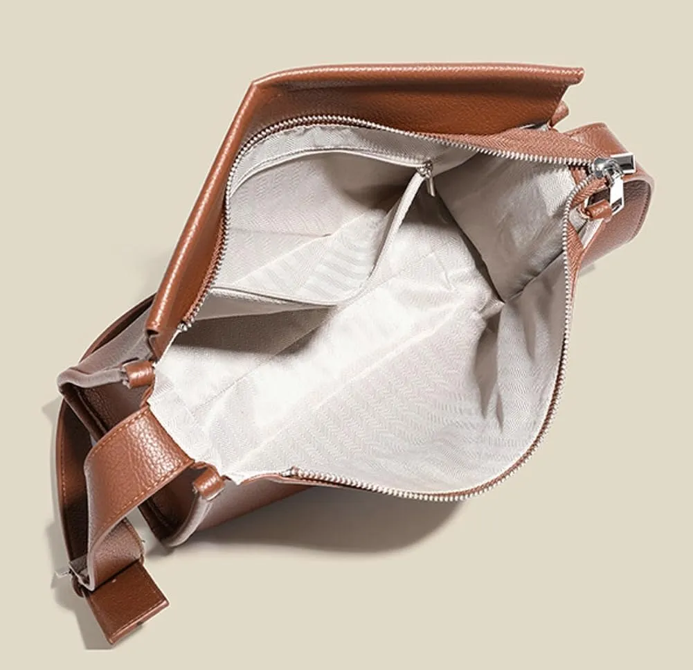 Slouchy PU Leather Hobo Bags Women Trendy Shoulder Bag Crescent Crossbody Phone Purse Cute Satchels Box Bag Tote Handbag