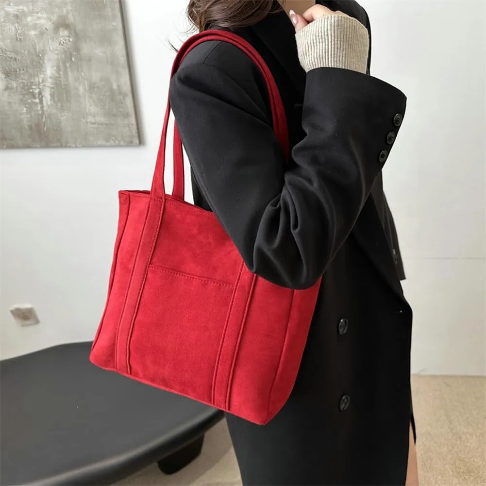 Slouchy Suede Crescent Shoulder Bag Women Trendy Crossbody Purse Hobo Bags Cute Satchels Bag Top-handle Tote Handbag