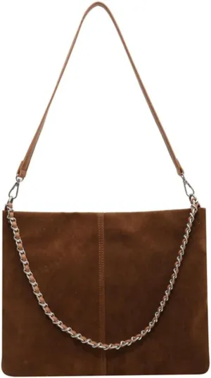 Slouchy Suede Hobo Bags Women Crescent Satchels Shoulder Bag Top-handle Crossbody Purse Trendy Travel College Tote Handbag
