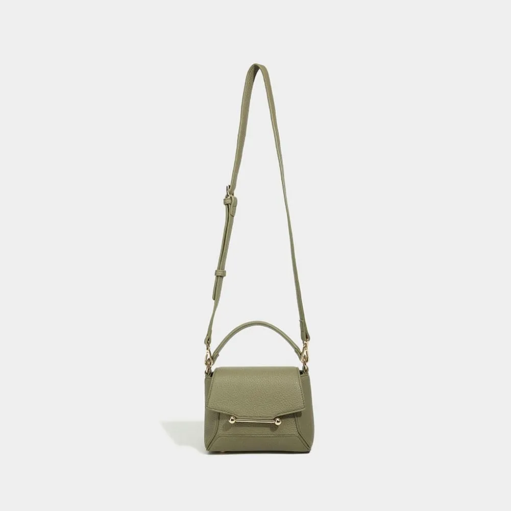 Small Crossbody Bags for Women Trendy Leather Top-handle Handbags Satchels Designer Mini Shoulder Purse with Flap 2025