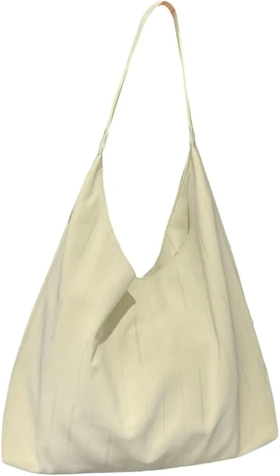 Soft Vegan Leather Shoulder Bags for Women Large Slouchy Tote Purse Shopping Handbag Underarm Satchels