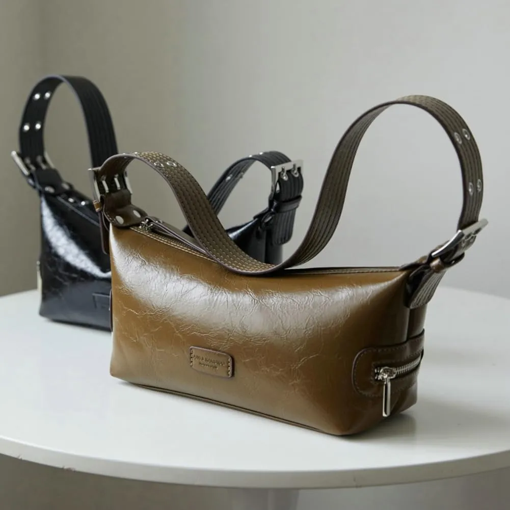 Soft Vegan Leather Shoulder Crossbody Bag for Women Small Trendy Handbags Y2k Dumpling Tote Purse Satchels