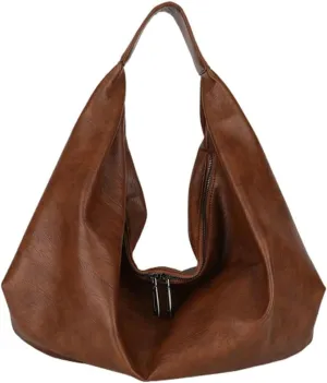 Soft Vegan Leather Tote Bag for Women Oversized Shoulder Purse Large Handbag Dumpling Satchels for Work Travel