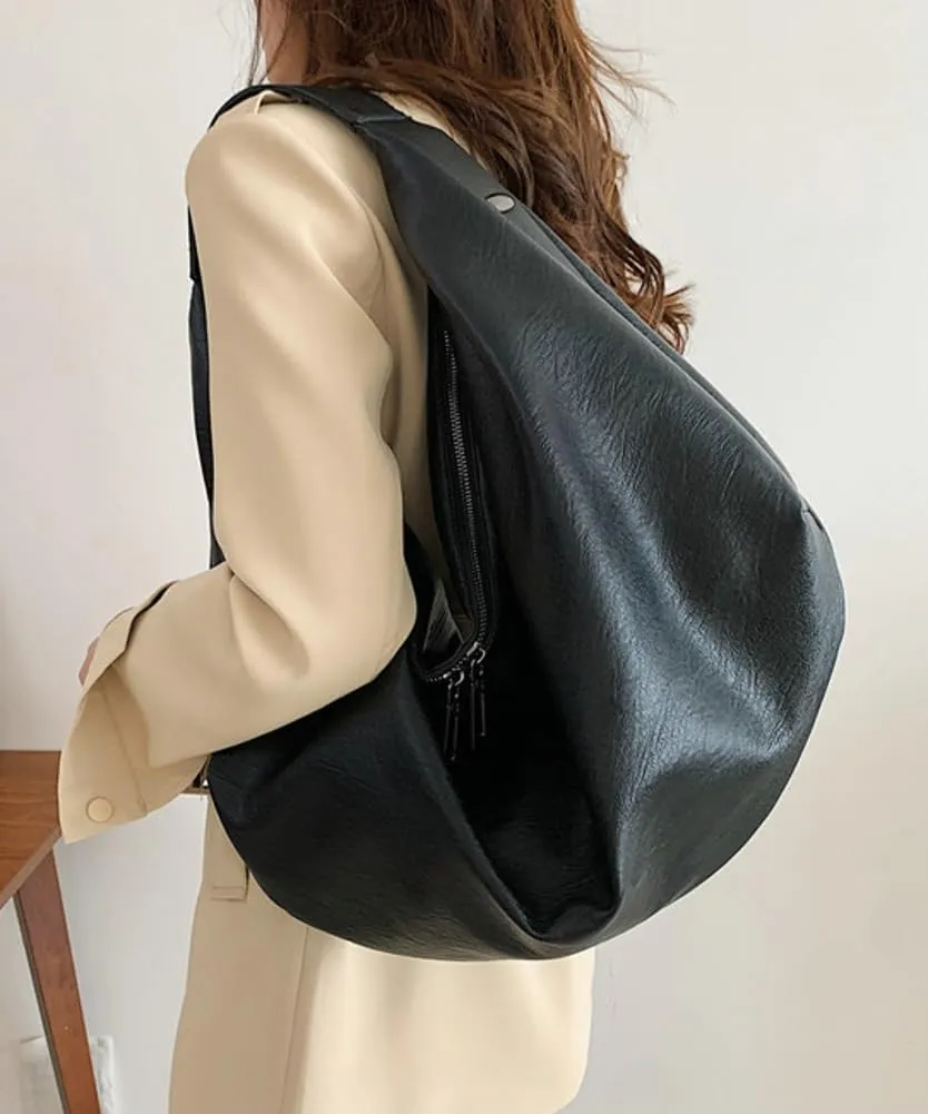 Soft Vegan Leather Tote Bag for Women Oversized Shoulder Purse Large Handbag Dumpling Satchels for Work Travel