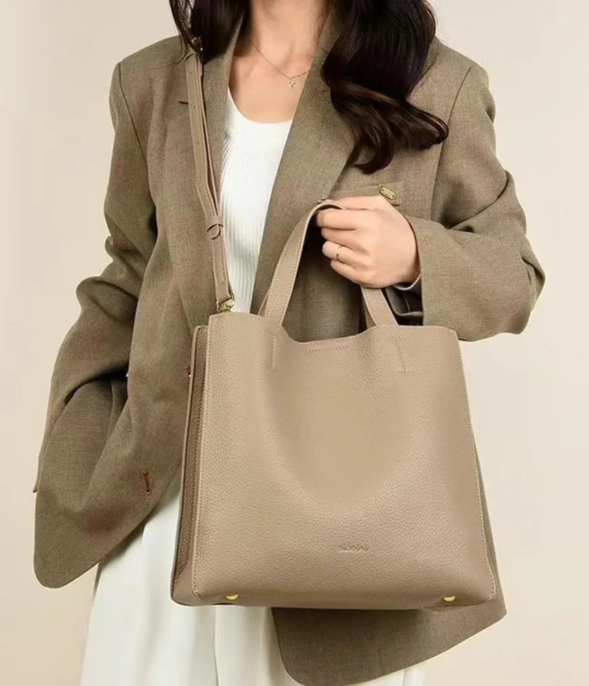 Soft Vegan Leather Tote Bags for Women Large Shoulder Crossbody Purse Casual Ladies Working Handbags Satchels