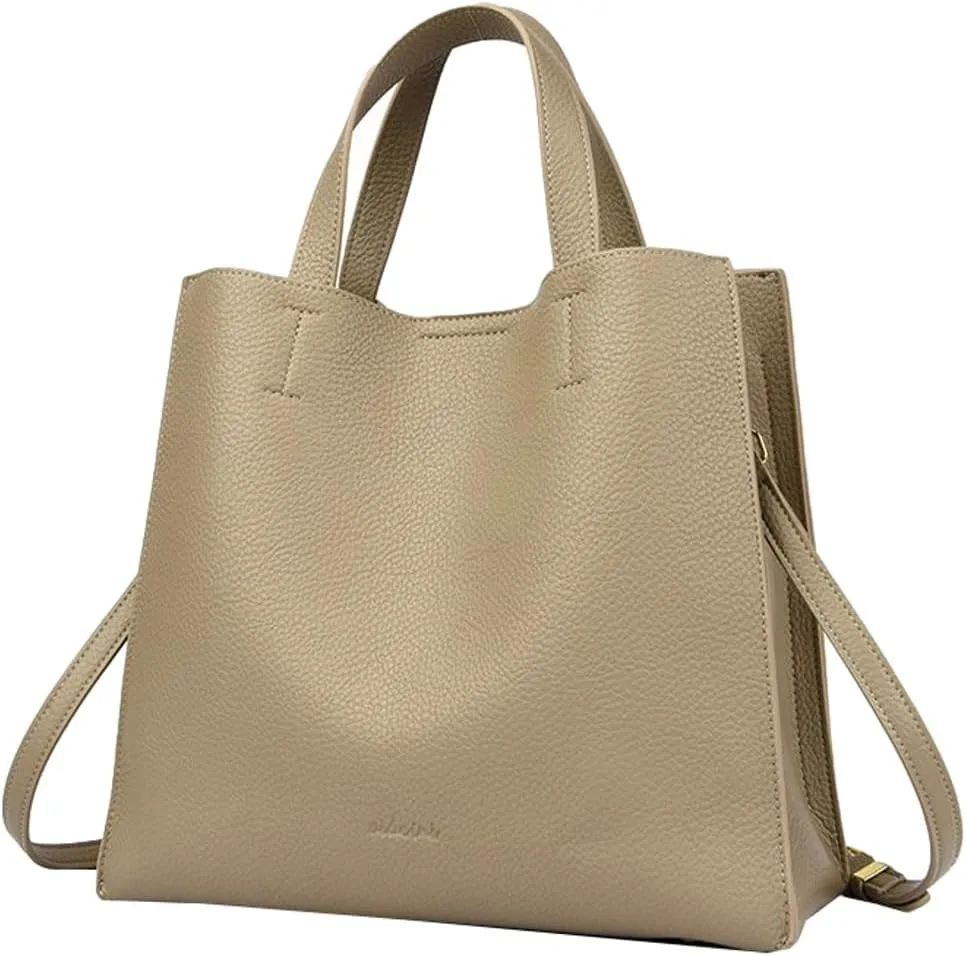 Soft Vegan Leather Tote Bags for Women Large Shoulder Crossbody Purse Casual Ladies Working Handbags Satchels