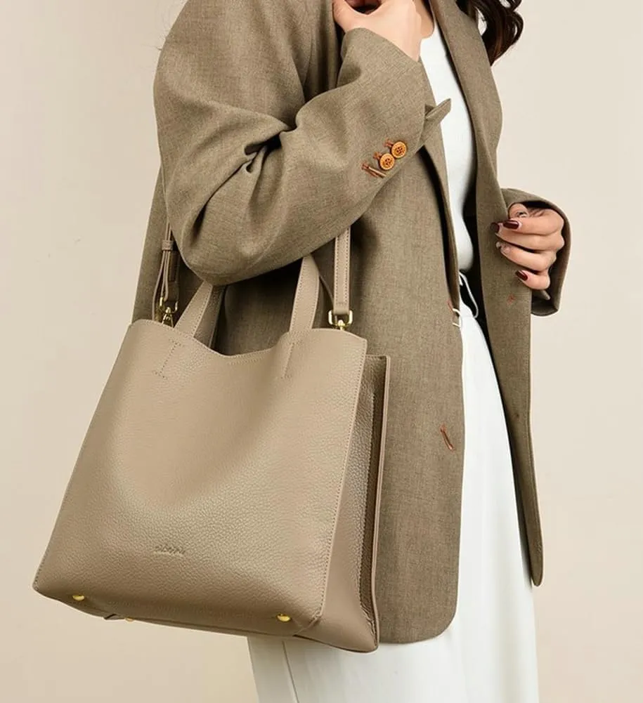 Soft Vegan Leather Tote Bags for Women Large Shoulder Crossbody Purse Casual Ladies Working Handbags Satchels