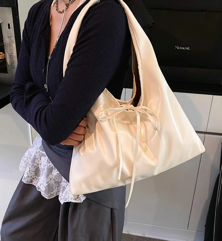 Soft Vegan Leather Tote Bags for Women Large Shoulder Purse Casual Ladies Working Handbags Top Handle Satchels