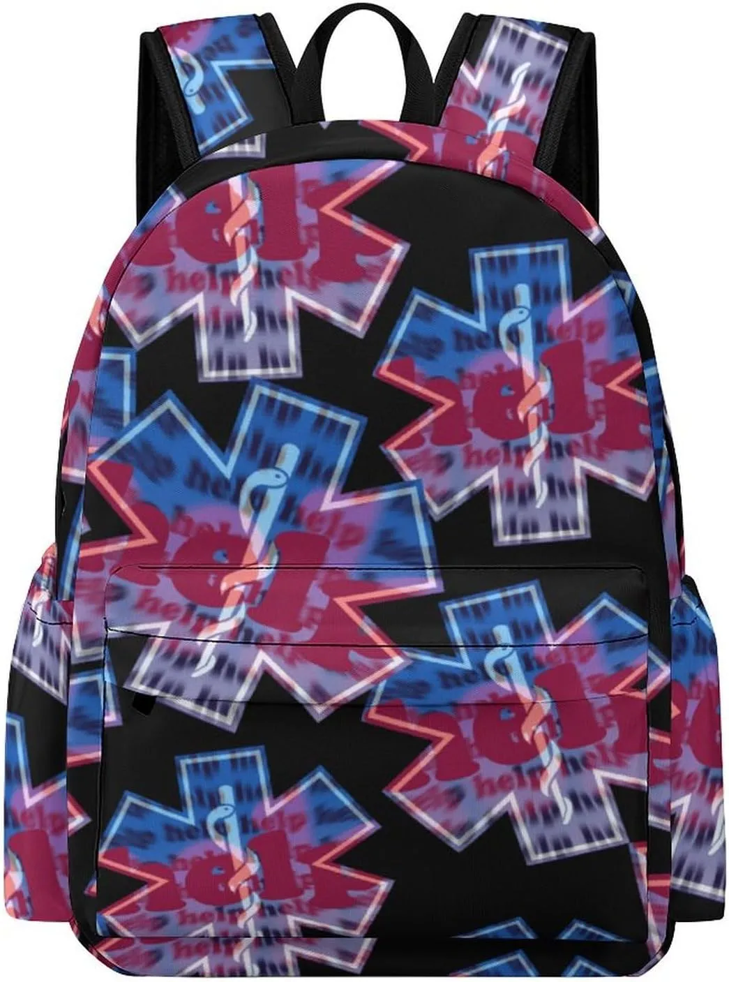 Star of Life EMS Travel Hiking Laptop Backpack for Men Women Camping Gym Backpacks Casual Bag