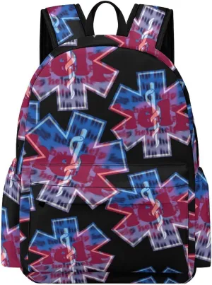 Star of Life EMS Travel Hiking Laptop Backpack for Men Women Camping Gym Backpacks Casual Bag