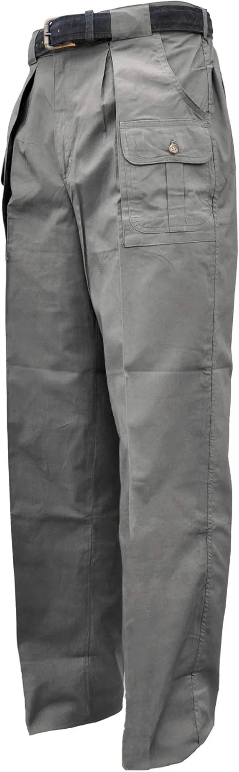Tag Six Pocket Congo Pants for Men, Front Pleats, 100% Cotton