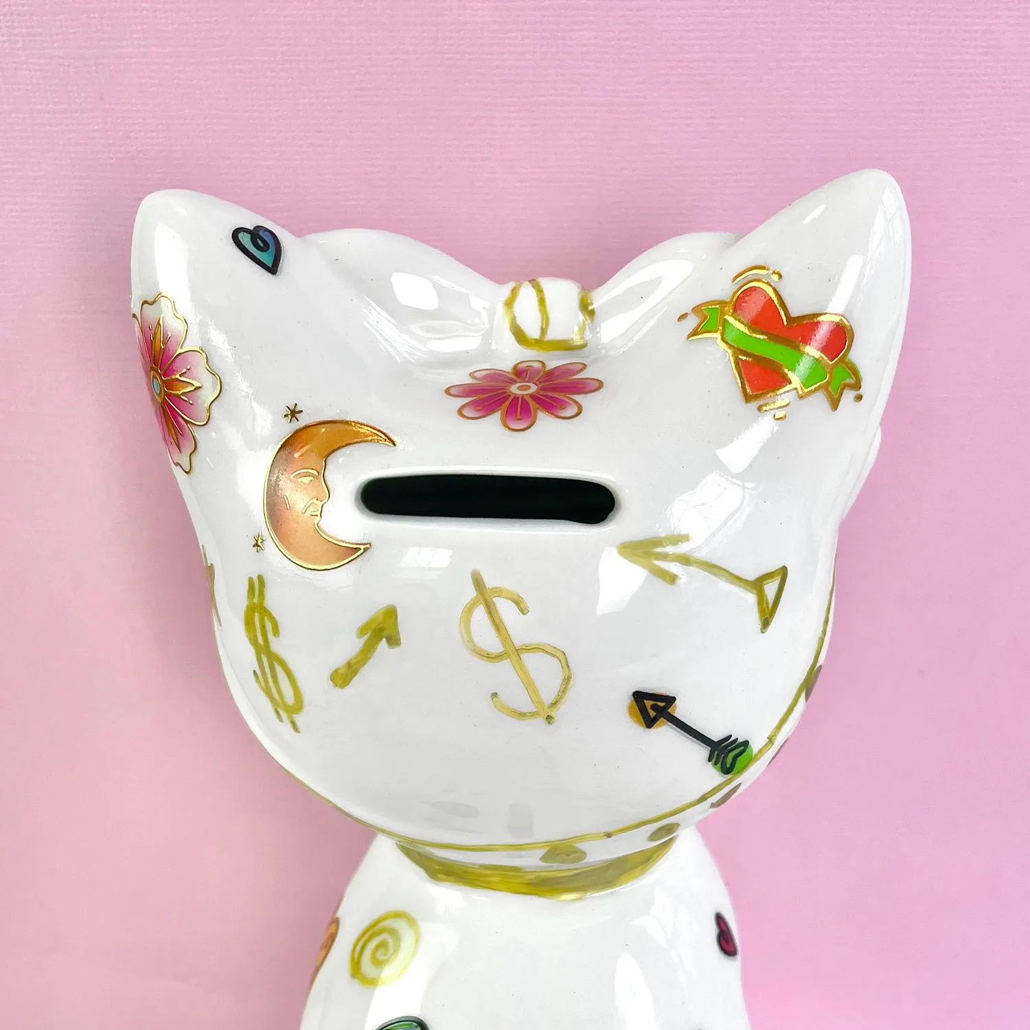 Tattoo A Kitty Ceramic Bank