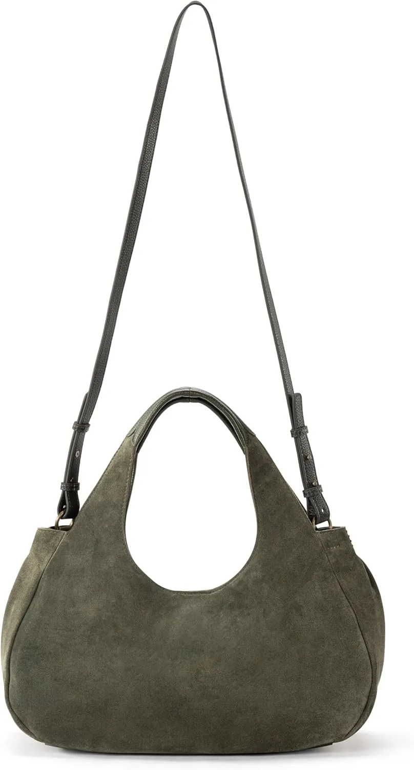 The Sak Rylan Medium Satchel in Leather, Double Handles & Removable Crossbody Strap
