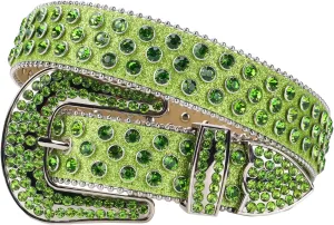 TINIDI Luxury Strap Men Women Rhinestones Belt Western Bling Bling Crystal Diamond Studded Belts